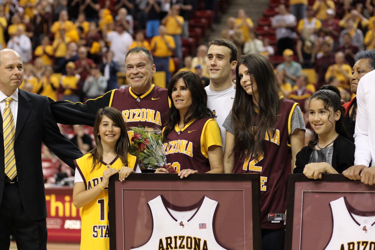 DougTammaro's tweet photo. HFB to only Sun Devil MBB player with 1,000+ career points and 500 assists (school record 551). Also leading scorer in last NCAA R64 win and had 2009 P10 Tourney MVP wrapped up if we finished off darn game (@DavidKHirsch can attest) ... have a great day @DerekGlasser12 !!!! https://t.co/eJaE5JiZJF