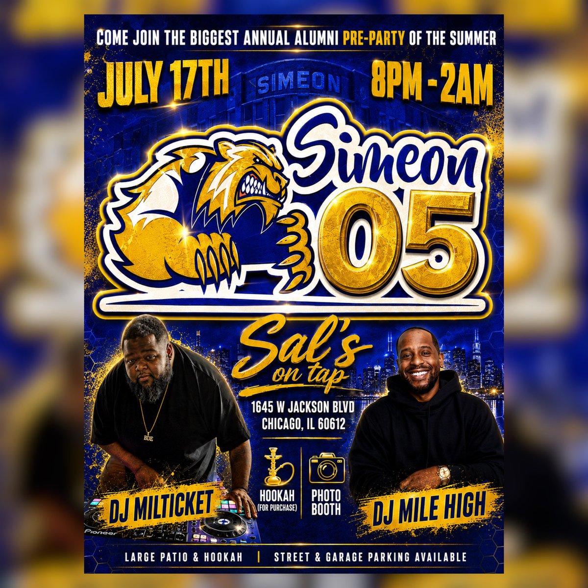 DJMILEHIGH's tweet photo. Running Around The City Today ❗️ Set Ya Plans #MHC 🎫

BRÛLÉE (Late Night Brunch)
RENAISSANCE (Chicago Takeover Experience)
SAL’S ON TAP (Simeon Alumni Pre Party) https://t.co/FGomRsUHBU