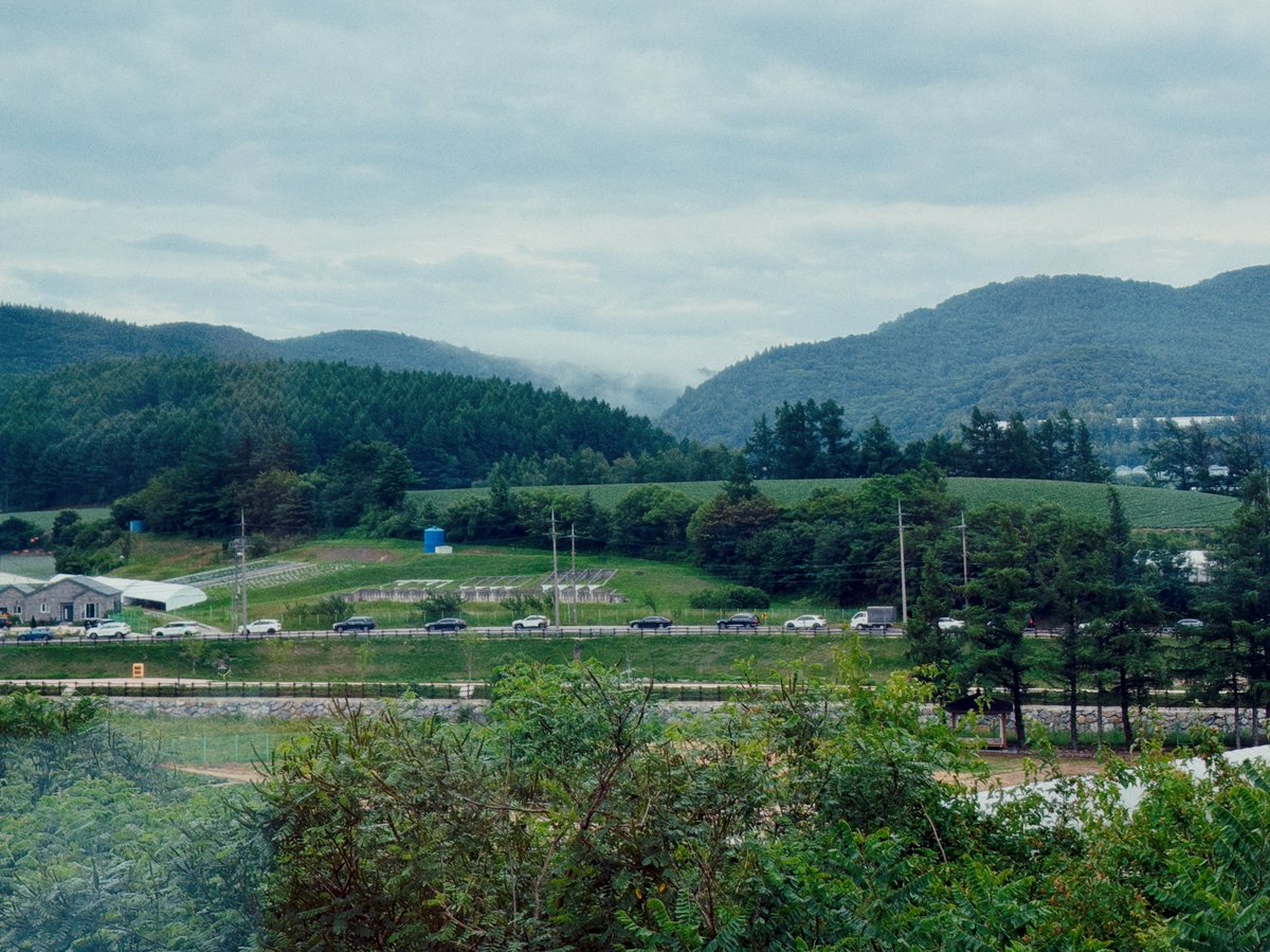 irlsshoo's tweet photo. on the way to east cost of korea, view from the bus https://t.co/7qiTE1u0d4