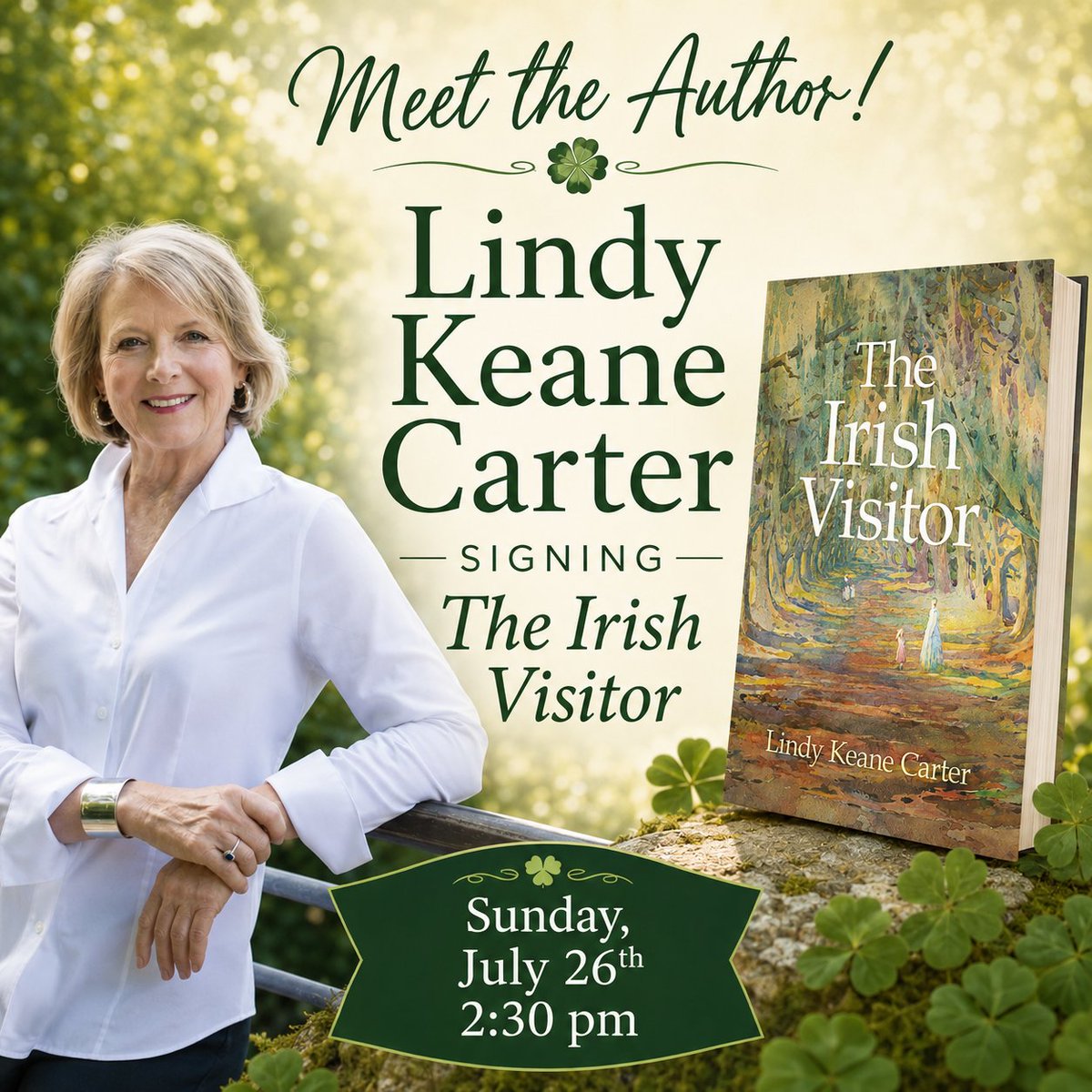 MainStreetReads's tweet photo. MARK YOUR CALENDARS! Sunday July 26, 2:30 pm

That's when Lindy  Keane Carter, author of The Rice Birds, will be at Main Street Reads  w/both The Rice Birds AND her new historical fiction release, The Irish  Visitor - set right here in the lowcountry!

https://t.co/pZxxvH4Flh

#lowcountrylife #keepitsummerville #lowcountryhistory #theirishvisitor #thericebirds