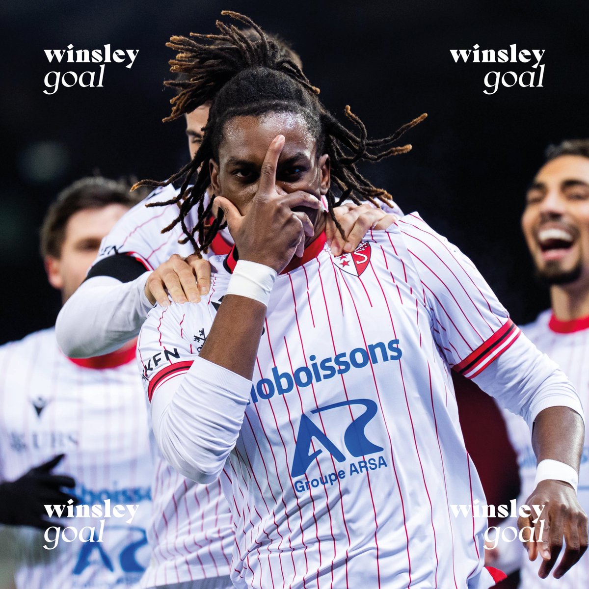 FCSion's tweet photo. 𝗕𝗼𝘁𝗲𝗹𝗶 ☝️
90’ - Encore un but pour le 𝗙𝗖 𝗦𝗶𝗼𝗻 ! Winsley Boteli ajoute son nom à la liste des buteurs ! 🎭
#SIOFCA | 4-0
🗣 𝗔𝗹𝗹𝗲𝘇 𝗦𝗶𝗼𝗻 🔴⚪️
#Ensemble #Toujours https://t.co/4dfQ59gO4B