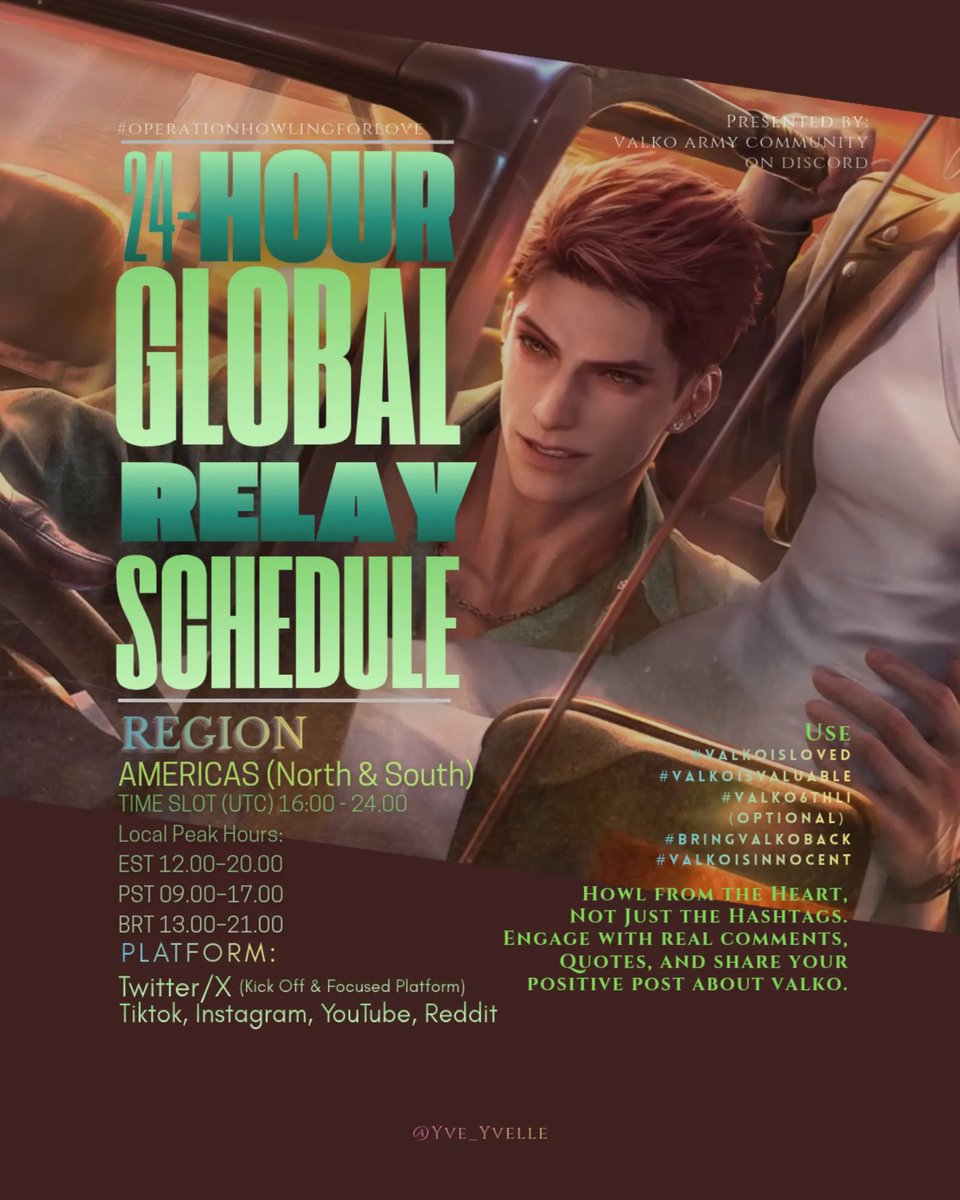 MissMana55's tweet photo. To keep up Valko engagement, Valko Army HQ has created  a 24-Hour Global Relay that starts tomorrow! Here’s some info on start times per region. I’ll also leave some helpful infographics in my comments. 

Let’s get our wolf back…together!

#ValkoIsLoved #ValkoIsValuable 🌕🐺 https://t.co/eJQ1oOVC8C