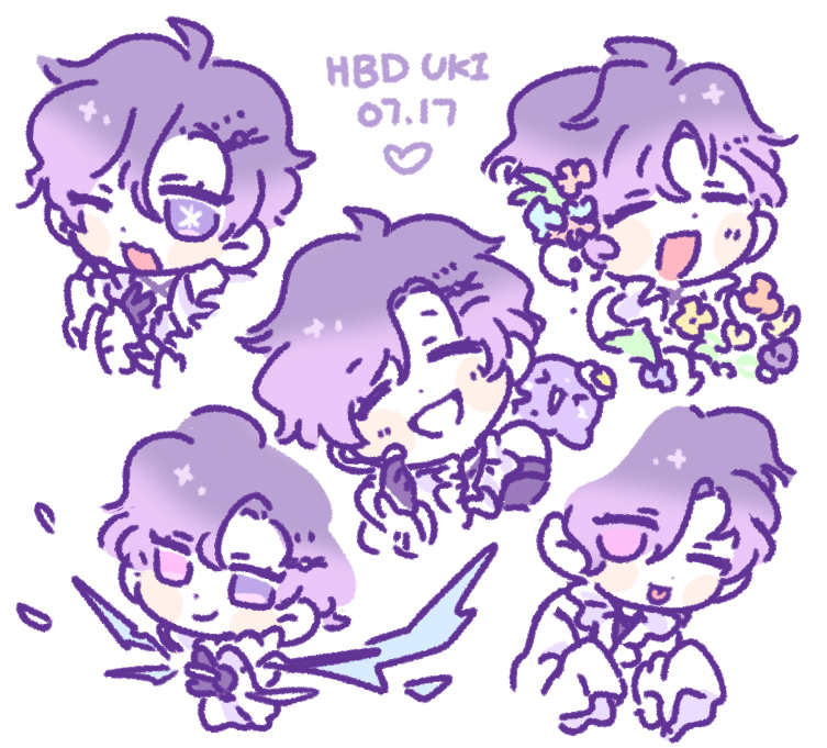 niji_dokkta's tweet photo. HBD Uki!!! 💜 #TANJOUKI2026 #VioletAtelier https://t.co/CcVW8yJfWA