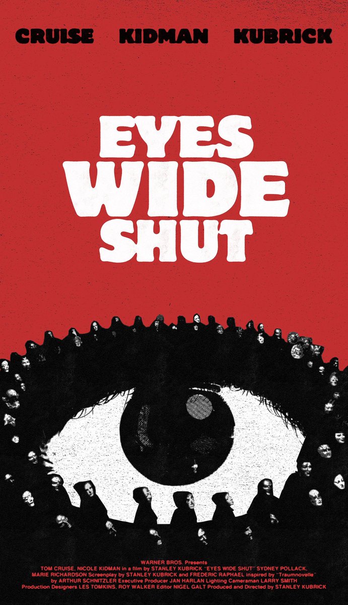 autofilmm's tweet photo. Eyes Wide Shut (1999, Stanley Kubrick)
Criterion 1080p BluRay
15.80 GB (w/ Extras)

10+ Featurettes Included:

- Kubrick Remembered (2014)
- Press Conference from 1999
- Interview with Christiane Kubrick
- Promos, Teaser &amp; Trailer etc.

Subtitles: Multiple Languages https://t.co/NUD1MP9s0A