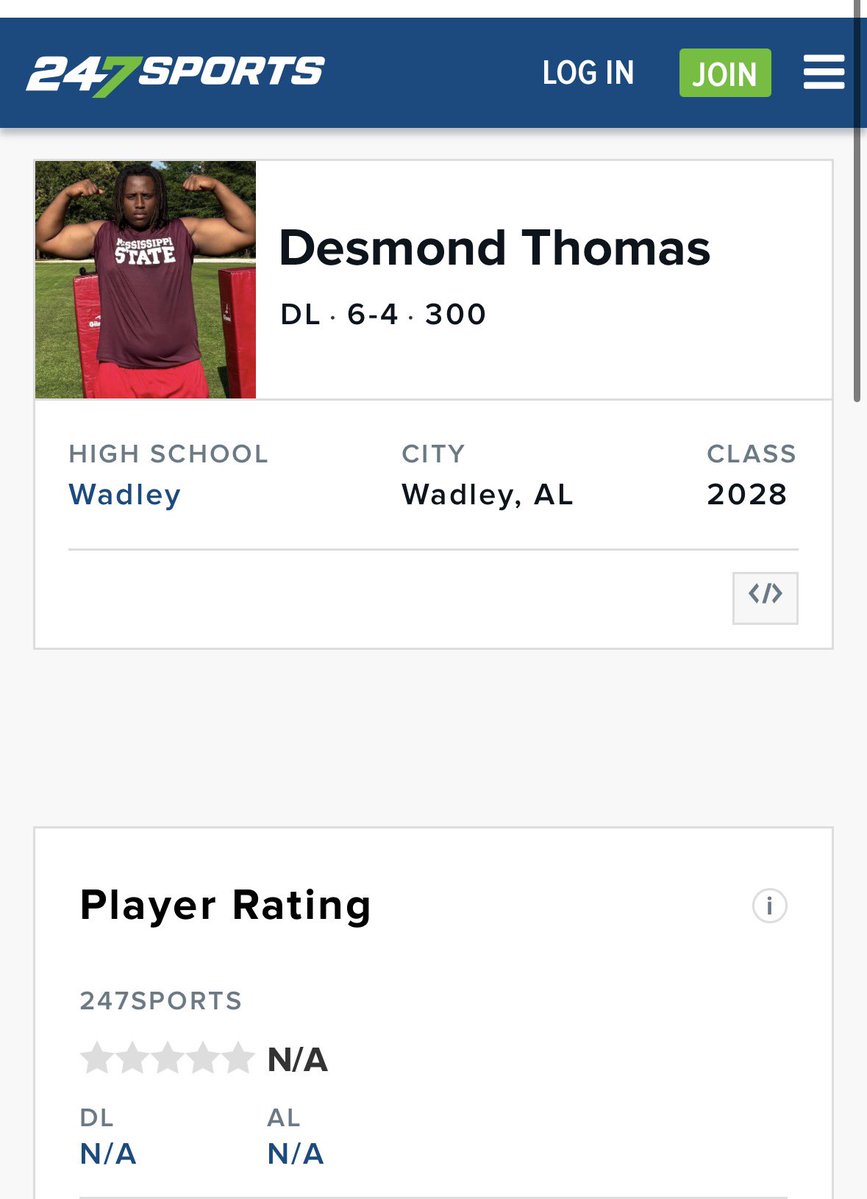 Desmond_thomas7's tweet photo. AGTG 🙏🏾 I’m Coming @247recruiting @DexPreps @WadleyAthletics @AL_Recruiting @CoachThom24 @ChadSimmons_ https://t.co/EJzyF8Xv3h