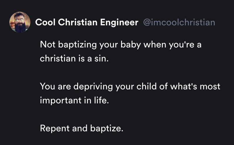 Cool Christian Engineer tweet media