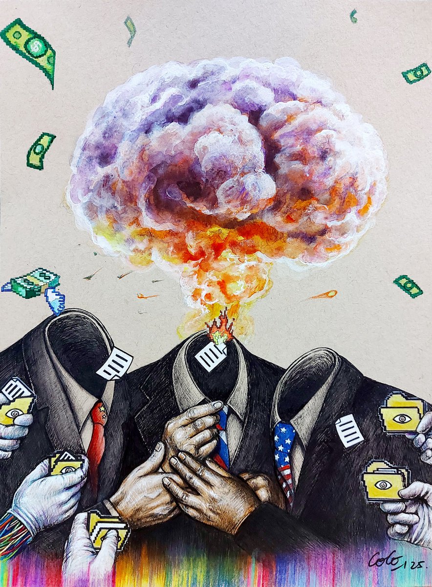 sungkayan1112's tweet photo. My sketch2025
Sung ka yan
This world is like a spy game(Stealth game)2025
#art #drawing #sketches
#illustrationart
#technicalpen
#painting
#picture
#colorpencil
#watercolor #world #spy
#stealth
#gamenight
#single
#spark
#machine
#whiteglove
#control
@sungkayan1112 https://t.co/xrq6ZnLS67