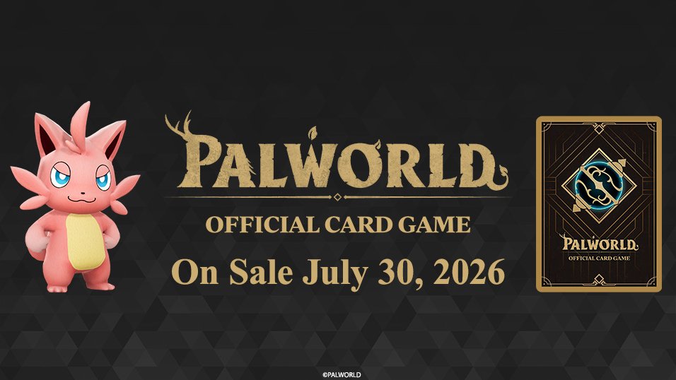 IGN's tweet photo. Palworld is getting an official card game on July 30.  It's very easy to pick up and play, but requires strategy and tactical deck building to master. Here's everything you need to know about the game before diving in: https://t.co/POUdb6odTA

Presented by @PalworldOCG_EN https://t.co/5249V85QnK