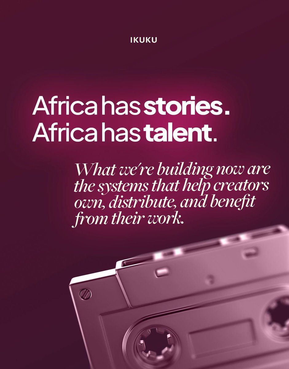 Ikukutv_'s tweet photo. What we’ve needed are the systems that help creators own their work, distribute it, and reach the audiences they deserve.
That’s the future we’re building with Ikuku.
Join the waitlist and be part of what’s next for African storytelling. 🎬
#Ikuku #AfricanFilm #FilmInnovation https://t.co/DUtAmZjJHC