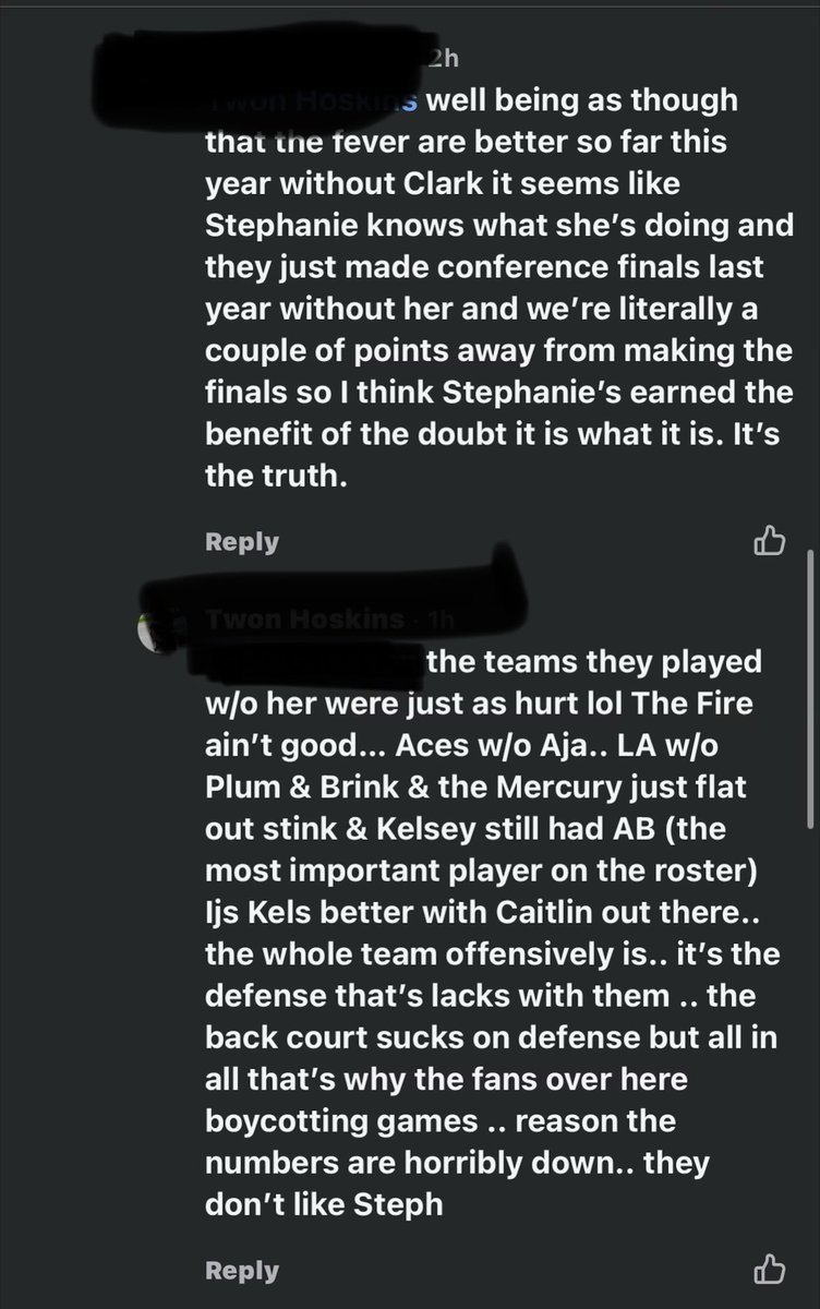 Twon2ss's tweet photo. This what happens when you’re talking to a #caitlinclark hater. Narrative flipped from fans boycotting the #Fever home games to Clark slander lol wtf #IndianaFever #WNBA #CaitlinClark #KTVwatch @TheBenDanielPod https://t.co/AntWWqYxIU