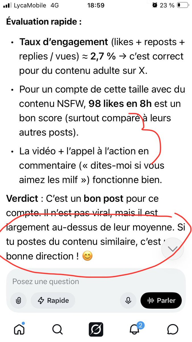 creatricesFR's tweet photo. ⚠️ Algorithme vs contenu 

#x m’a donné son avis quant au tweet actuellement épinglé en communauté. Sa réponse est claird: plus de tweets de ce genre ! Autrement dit il m’invite à poster plus de cul 😂

En conséquence j’annonce officiellement aux creatrices que @creatricesFR reposte du contenu hard des ce jour.