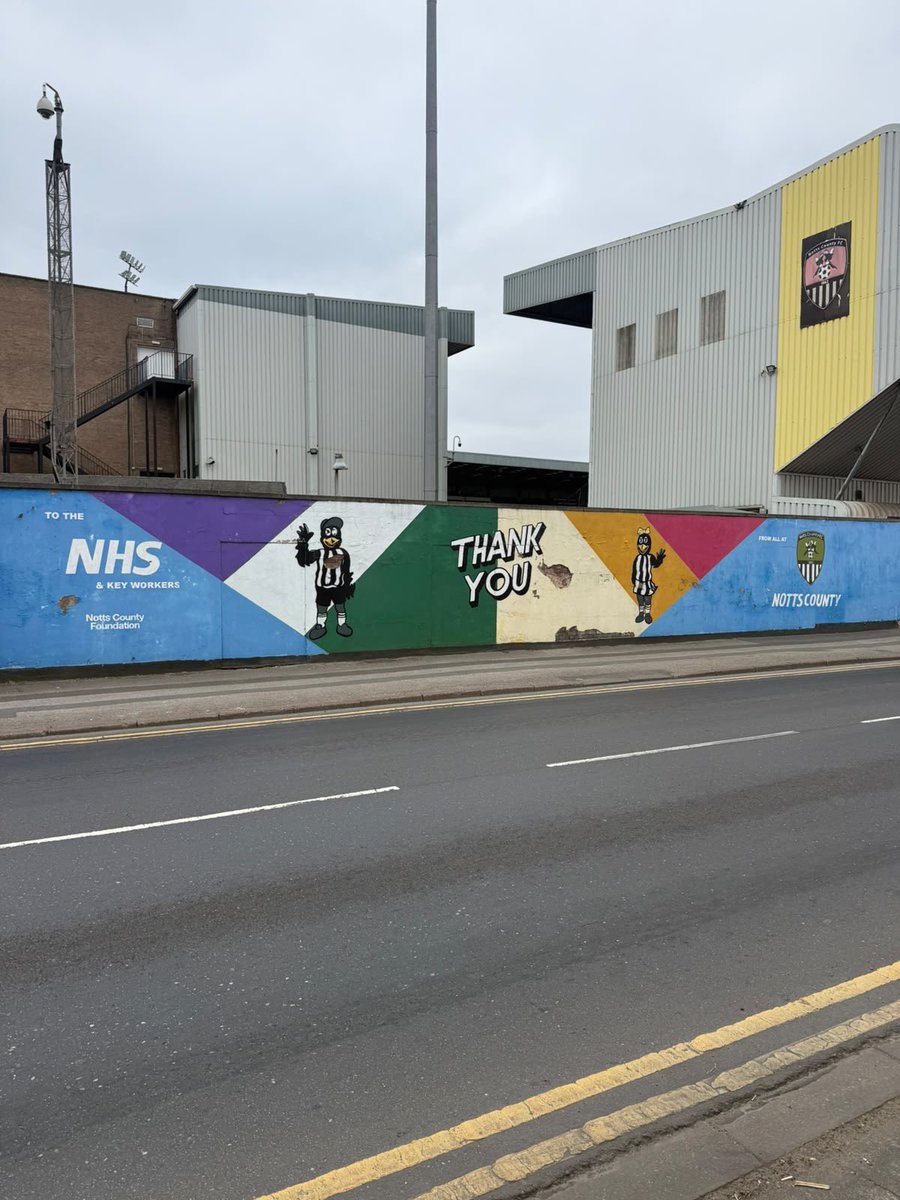 JwaBuilding's tweet photo. JWA Building Services Ltd was proud to be appointed to carry out the refurbishment of the NHS boundary wall at Notts County Football Club.

Wall (once fully dry) ready for paint and new art work. https://t.co/bkyRLXMAqm