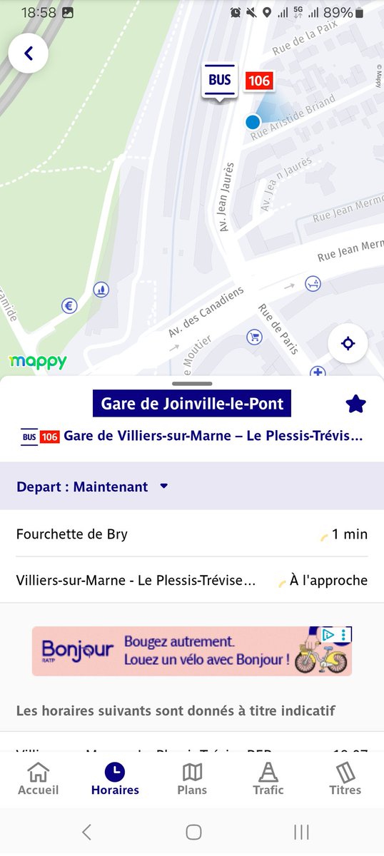 SSShakuras's tweet photo. 18h50 : prochain bus dans 1 et 10 minutes
18h55 : ... dans 1 et 4 minutes.
18h58 : ... les 2 dans 1 minute.
19h01 : zouh, un bus arrive, un autre disparait.

vive les faux bus @ClientsRATP @IDFmobilites et les delai d'attente qui augmente encore et toujours. https://t.co/sf0HdCMtYV