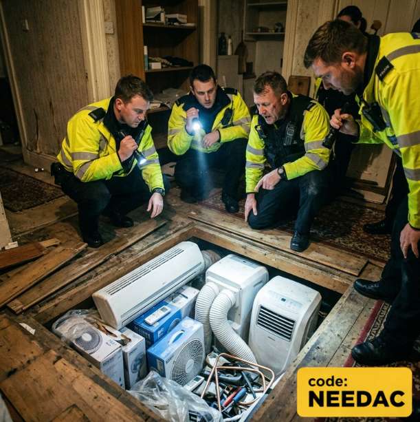doncastro's tweet photo. in parts of the world, owning AC is basically treated like contraband right now

staying cool turned out to be the real underground economy. skip the raid. 
trade on Decibel and win one out in the open. 

code NEEDAC → https://t.co/IWJADh8b4r 
5 winners. $1,500 AC unit or cash equivalent. terms apply.