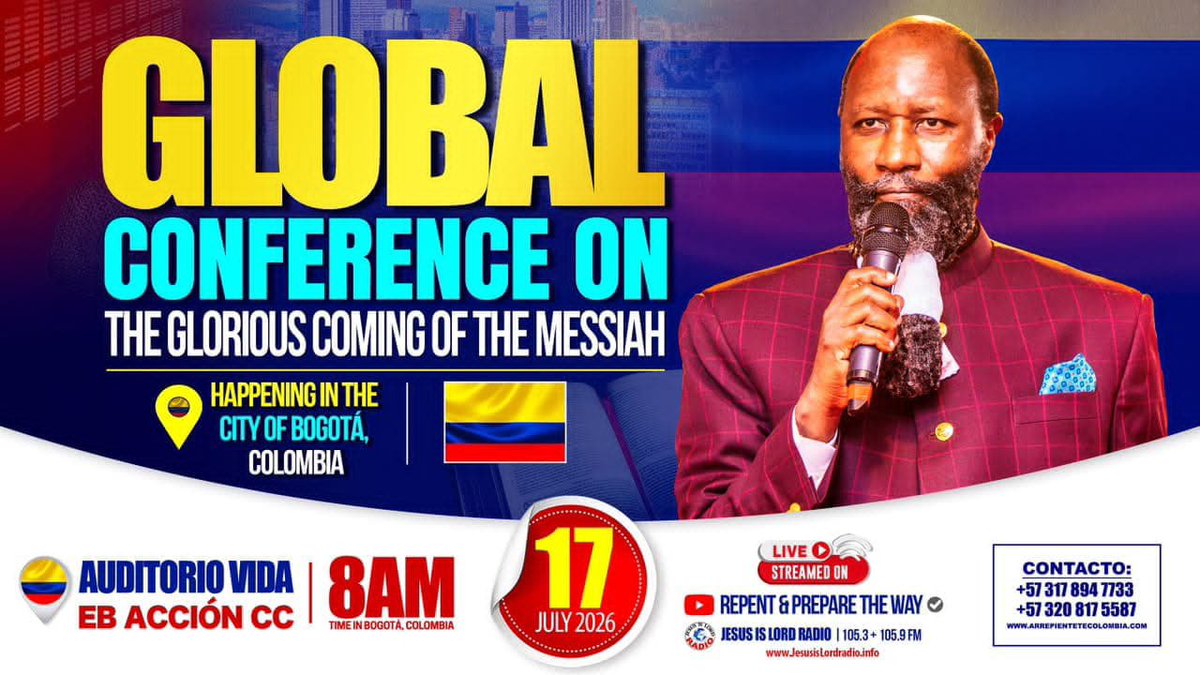 MERCYNDINDA26's tweet photo. This is the hour to Restore back the original Gospel at the pulpit.
The message of the Cross and the Blood of Jesus

#BogotaWordExpo https://t.co/pu4njfcYJM