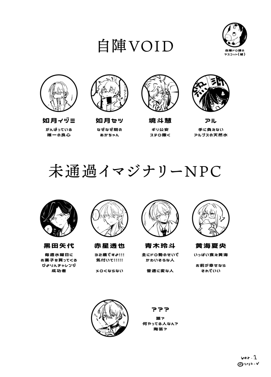 trpz_v's tweet photo. VOID自陣紹介　ver.1 https://t.co/4wAu7IXclw