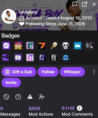 chenchenleague's tweet photo. SOULJABOY FOLLOWS ME ON TWITCH WTF??? 😱 https://t.co/VjPrVq3LlH