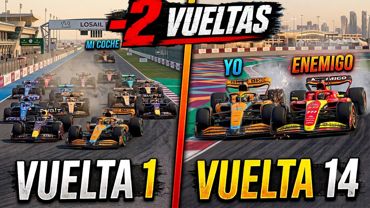 Javi99_YT's tweet photo. ¿SE PUEDE GANAR CON 2 VUELTAS DE DESVENTAJA? 💀 | F1 26

Video: https://t.co/5TX8TpEKkP https://t.co/AwFFeSviUu