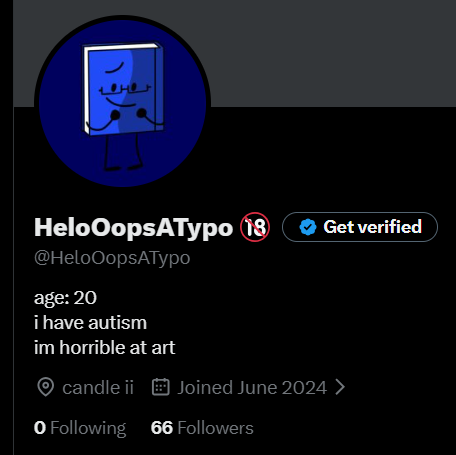 HeloOopsATypo's tweet photo. damn i guess im not following anyone https://t.co/Xz04sIdvCr