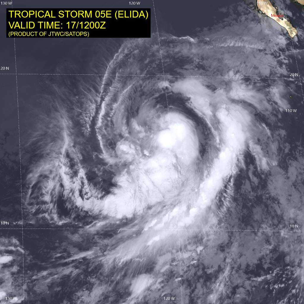 Muvyuiharuka's tweet photo. Tropical Storm #05E #Elida

NHC. 2026.07.17. UTC 12:00Z 55kts 🐱 994hpa https://t.co/Gw9UyBzAfo