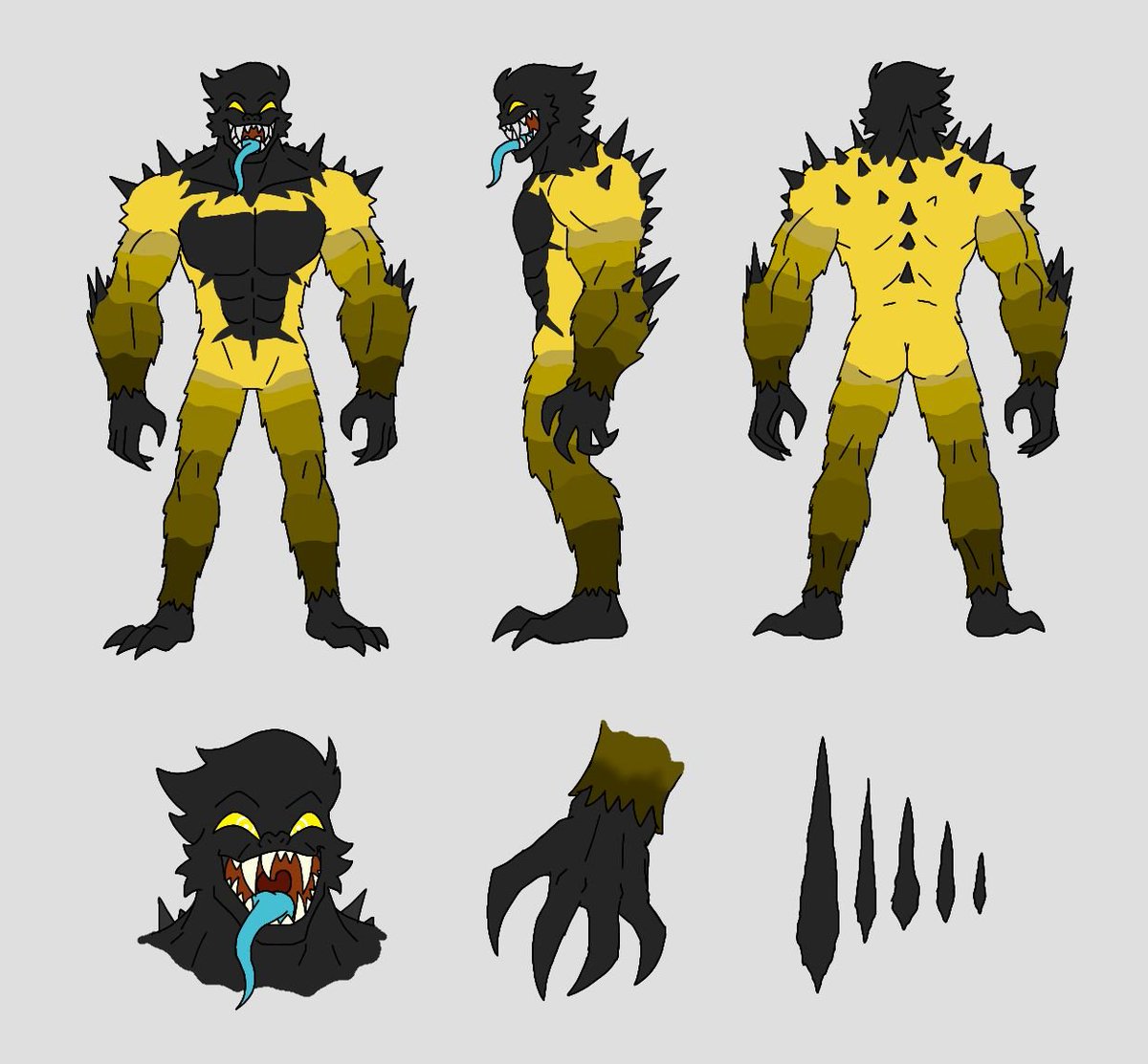 Rocky_Ratchet's tweet photo. "Ilustraciones anomalas de mi anomalia bien anomalica" 
(Únicamente le cambie el diseño de las patas para que sea más coherente)
Diseño de Gulamarilla. 🟡🟡✨
[#Stingsona #Neoverso] https://t.co/FPY3hyPh6n