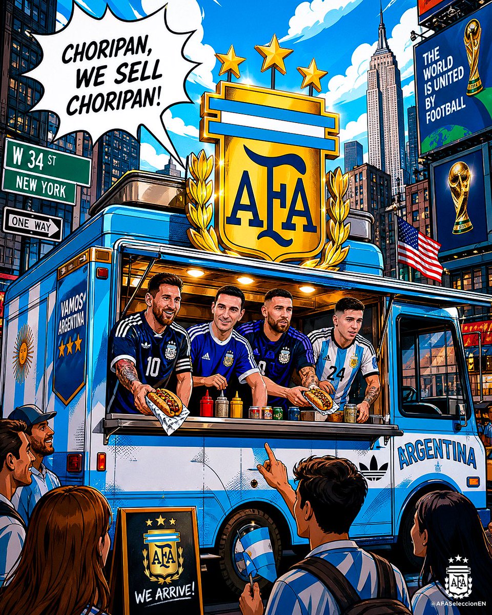 AFASeleccionEN's tweet photo. Hi 𝐍𝐘, we arrived! 👋🇦🇷 https://t.co/uhWnPpDitY