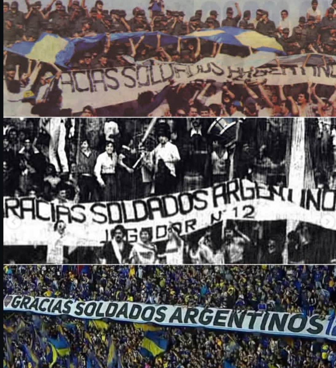 AlejoSerafino's tweet photo. Cuarenta y cuatro años honrando a nuestros héroes.

Jugador Número 12. Siempre del lado del pueblo. https://t.co/MrfpVcedI3