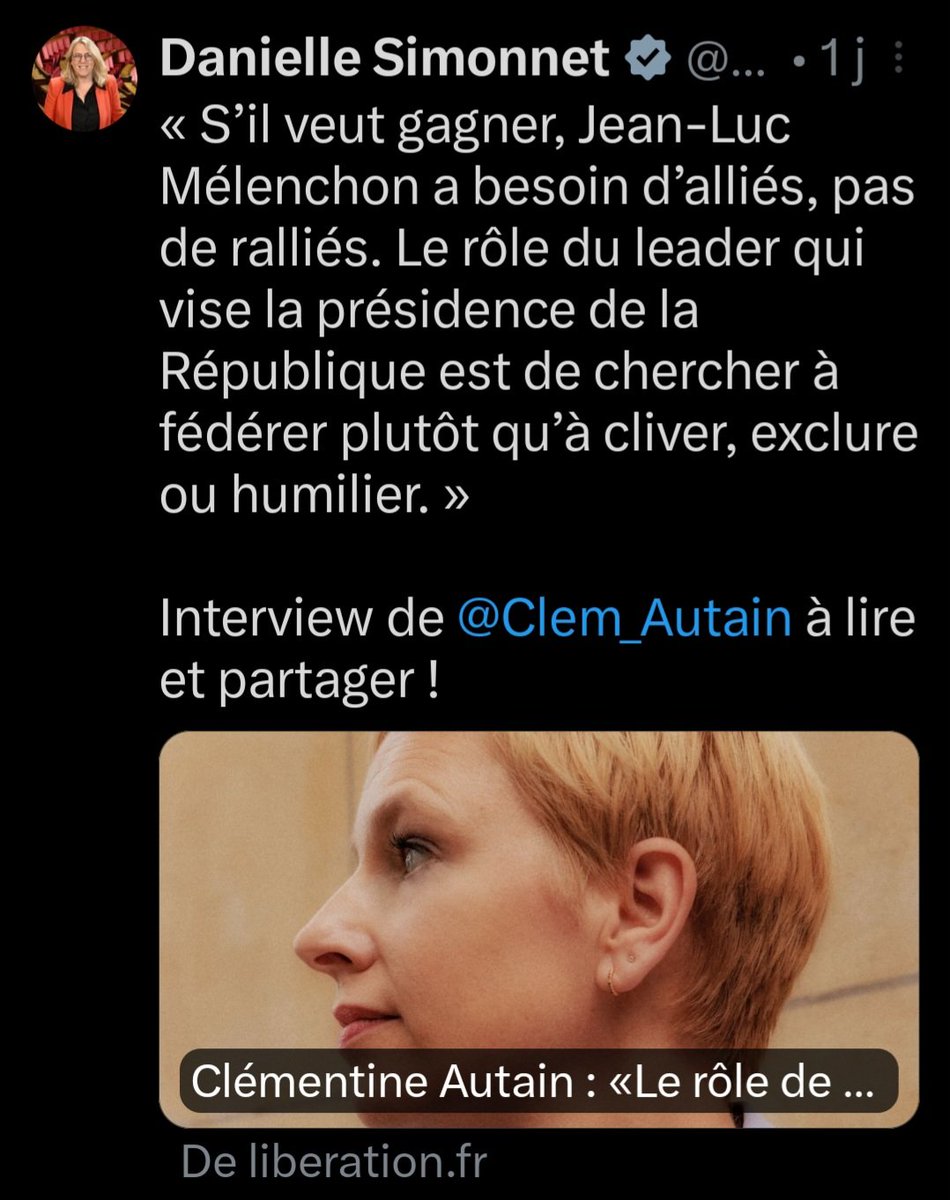 onsenfout75020's tweet photo. Tiens #Simonnet et sa copine @Clem_Autain préparent doucement leur soutien à @JLMelenchon après avoir été virées comme des malpropres par lui-même. #Ellesbouffentàtouslesrateliers https://t.co/kBqDW3BBIh