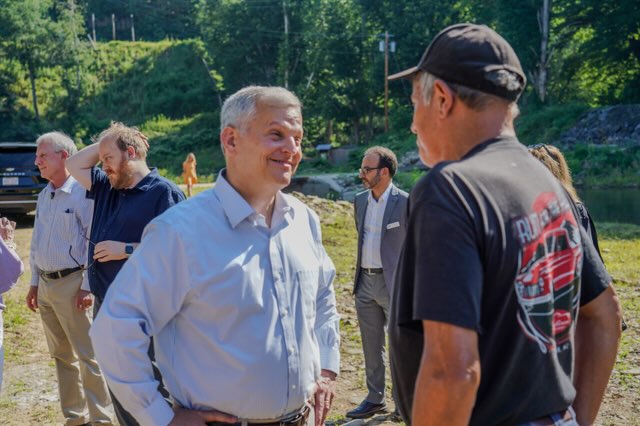 NC_Governor's tweet photo. Burnsville was left without clean drinking water for weeks after the devastation of Hurricane Helene. Thanks to investments from @NCDEQ, the town is on track to providing its residents with clean, safe, and dependable drinking water for the long-term.  
 
Western NC hasn’t taken a day off from recovery, and we have to match their urgency. Since Hurricane Helene, we have invested more than $1 billion in water infrastructure and resilience projects to help our mountain communities recover and prepare for future disasters.