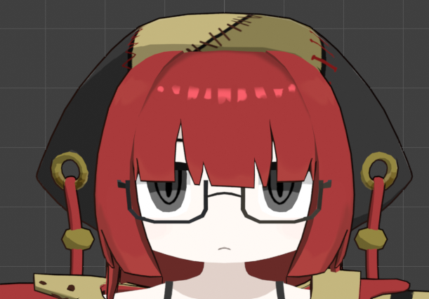numesote's tweet photo. #blender　＃b3d
メガネ差分とシェイプキー特殊表情っぽいの https://t.co/1vF44AxQ1I