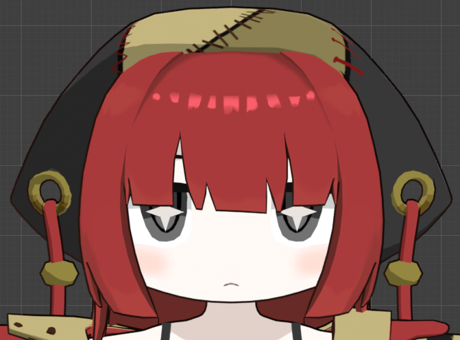 numesote's tweet photo. #blender　＃b3d
メガネ差分とシェイプキー特殊表情っぽいの https://t.co/1vF44AxQ1I