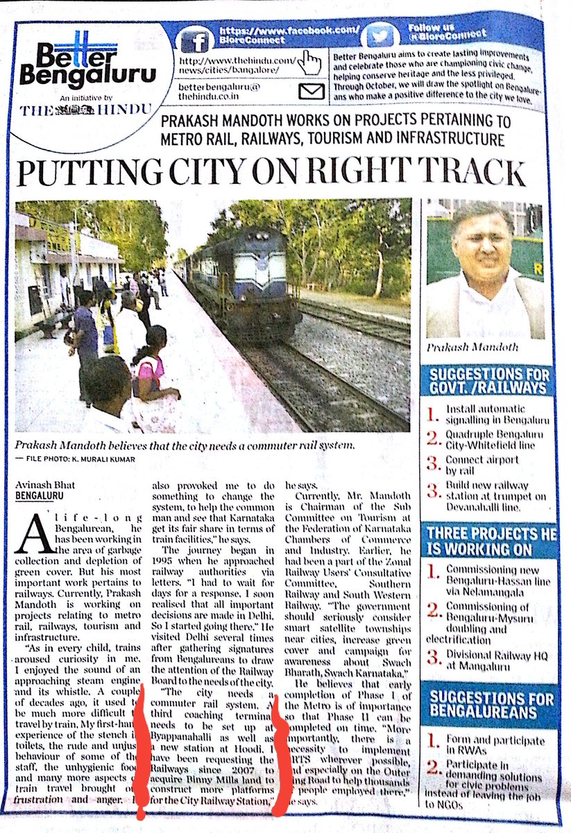 MandothPrakash's tweet photo. @narendramodi @PMOIndia @AshwiniVaishnaw @VSOMANNA_BJP @CMofKarnataka @DKShivakumar @chiefsecy_gok @KridePrm @MBPatil 4/5 BangaloreMetroSuburbanRailPassengrsAssociation #FounderPresident @MandothPrakash Raised Several Issues, Suggsted Many Important &amp; Innovativ Points Fr #Sustainable #Affordable #Effecient #Cheaper #Faster #Safer #BangaloreSuburbanRailProject #MassTransportSystem @Tejasvi_Surya https://t.co/lACHGZPq8s