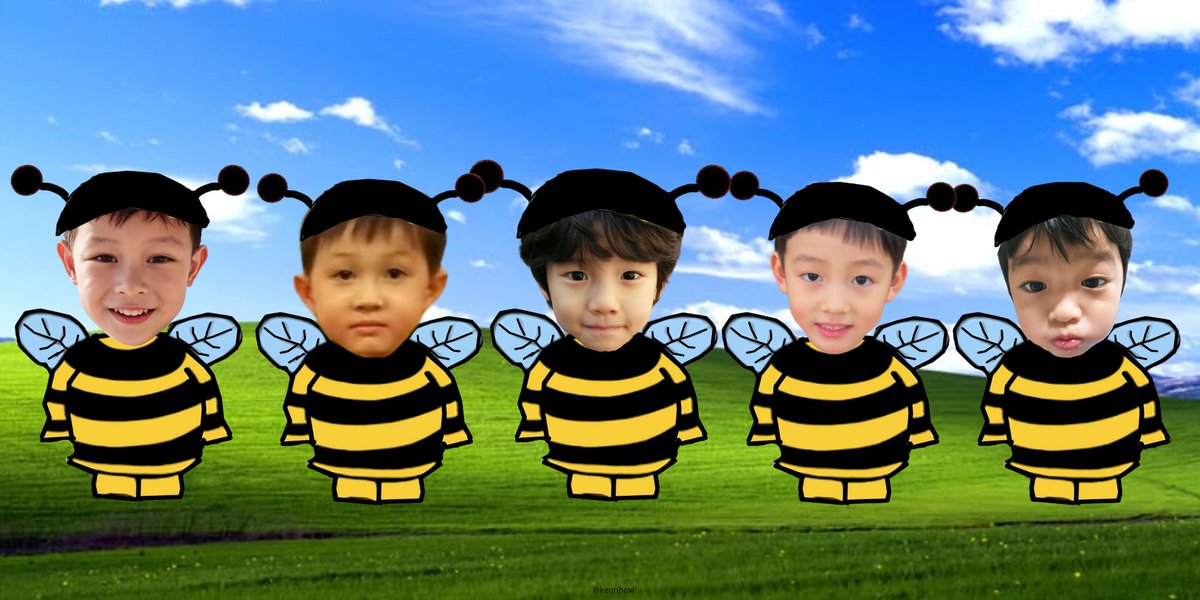 keonhoxl's tweet photo. hy hehe emnih lebah versi OT5 👀 https://t.co/7sPiB0IBbs