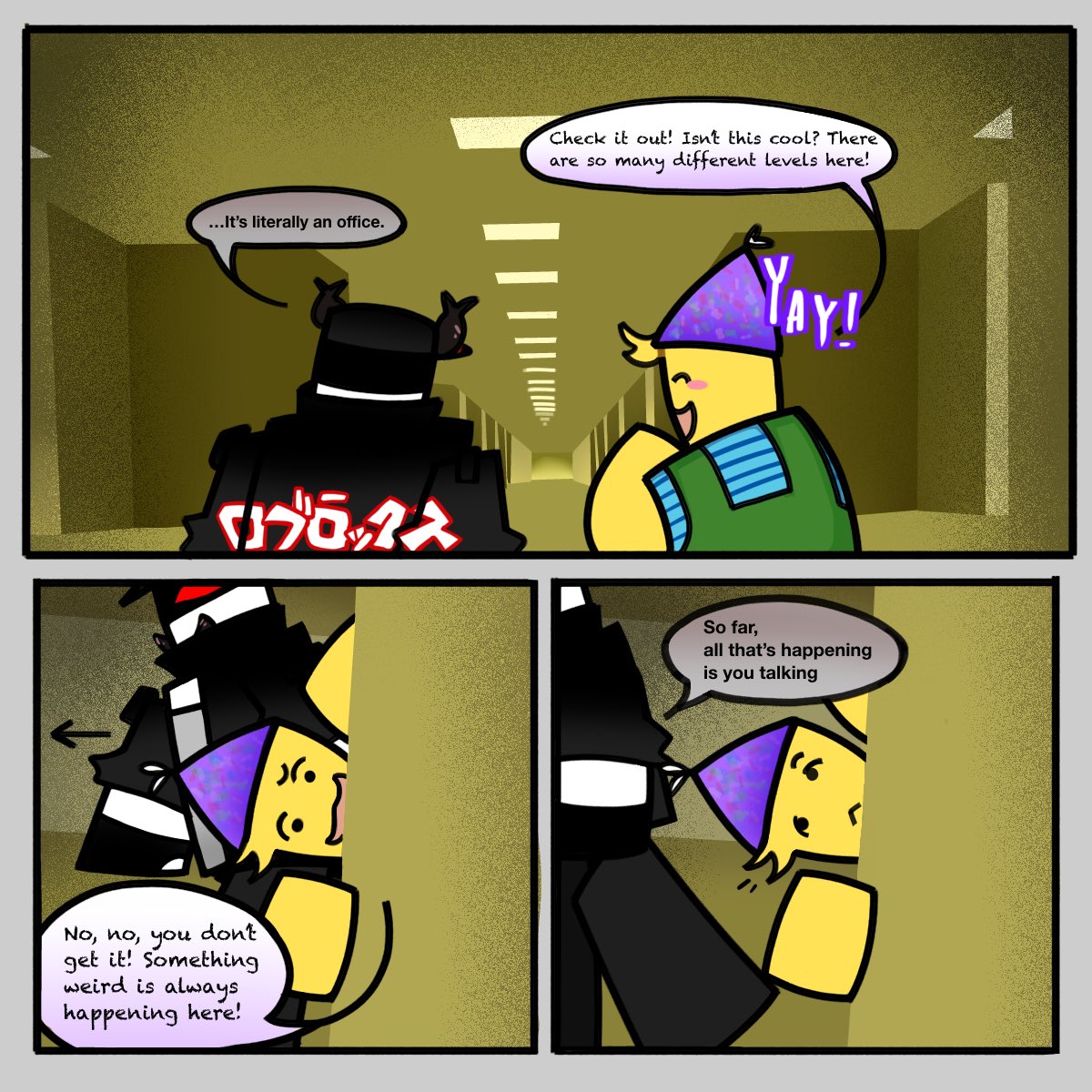 syrokken's tweet photo. А mini #Regretevator fan comic!! [1/2]
Basically: “what if Pest and Poob ended up in the Backrooms”
This is an AU with slightly redesigned versions of the characters! More about their designs after the full comic

Русский перевод в комментариях под этим постом! 🇷🇺
#pest #poob https://t.co/FgggcypIqz