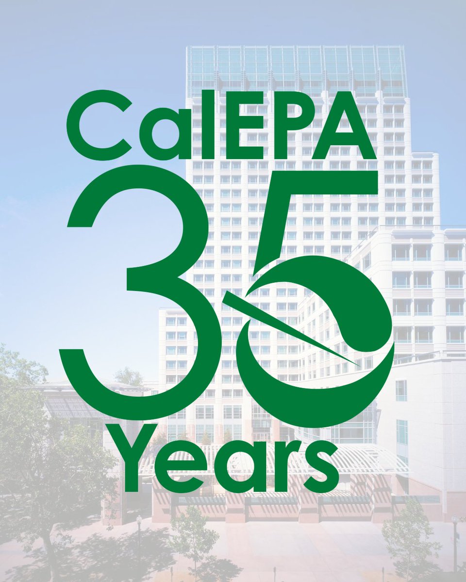 CaliforniaEPA's tweet photo. Today marks our 35th anniversary as a CA agency! Throughout the rest of this year, we will highlight 35 accomplishments that have helped protect the environment and the safety of people. What environmental protection program is most important to you? #CalEPA35Years #CalEPA https://t.co/KcxYagvcB9