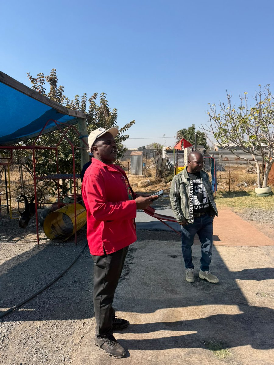 Ward27Madibeng's tweet photo. ♦️In Pictures♦️
 The ward clr Samuel Maphoru, accompanied by Supreme leader @Taumaebane Botse drill &amp; blast, ASB &amp; virrago Donna ealier visited the ECD of ward 27, this visit aimed at checking their structure &amp; learning material at Tiny Royals &amp; Rutanang early learning center https://t.co/jrgauKbBaW