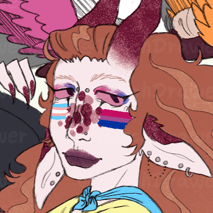 butchdrawer's tweet photo. hiii since i changed a bit their designs + im going to a pride event tomorrow im reposting my pride month seralith drawing :3
#seralith #serilith #serahazbinhotel #lilithhazbinhotel https://t.co/ZTgcyCwbeE