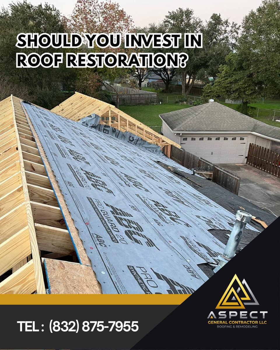 AspectContracto's tweet photo. 🛠️ Roof restoration improves durability, energy efficiency, and weather protection without the cost of a full replacement. 🏡
🌐https://t.co/CwpcpRGbtI
📱(832) 875-7955. Mention you saw us online!

#HoustonRoofRestoration #RoofUpgrade #RoofSolution https://t.co/jtJeTcIOGl