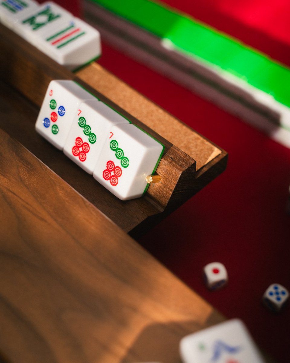 WyrmwoodGaming's tweet photo. The difference between a good Mahjong setup and a great one is the accessory🀄 Launching this Saturday, July 18.🔥 Website link in bio https://t.co/2ikej9E4xJ