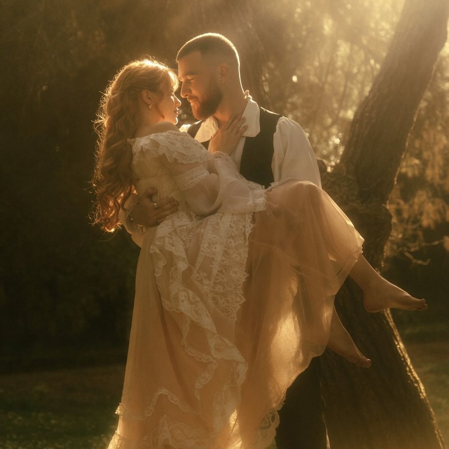 BuzzCrave_'s tweet photo. Taylor Swift and Travis Kelce look stunning in their first photo since their wedding. https://t.co/mW18kxlloL