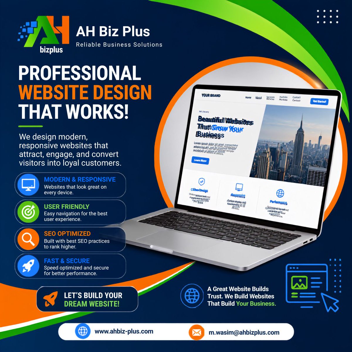 AhBizPlus's tweet photo. 🌐 Professional Website Design That Grows Your Business https://t.co/FGuxdy1bcT