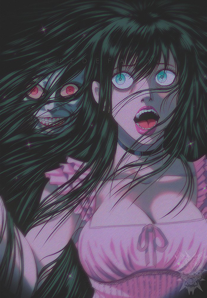 Ruedefaux's tweet photo. 【𝕀𝕥'𝕤 𝕛𝕦𝕤𝕥 𝕙𝕒𝕚𝕣.】

"A sleek mass of black that slithers up,
around me like a snake, strangling me,
ready to drag me away to somewhere
where I cannot breathe!"

❁✿❀

#ocart https://t.co/qxvteDMTvb