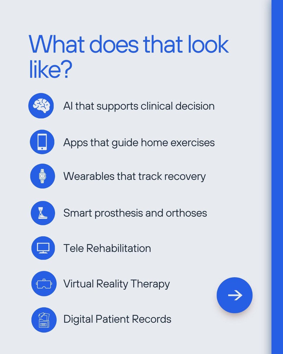 digitalrehabnet's tweet photo. A simple question...

What does Digital Rehabilitation actually mean?
We created a quick carousel that explains it without the jargon.
👇 Take a look and tell us:
How do you think technology is changing rehabilitation?
#DigitalRehabNetwork #DigitalHealth #Rehabilitation #Health https://t.co/hCQjIVVovq