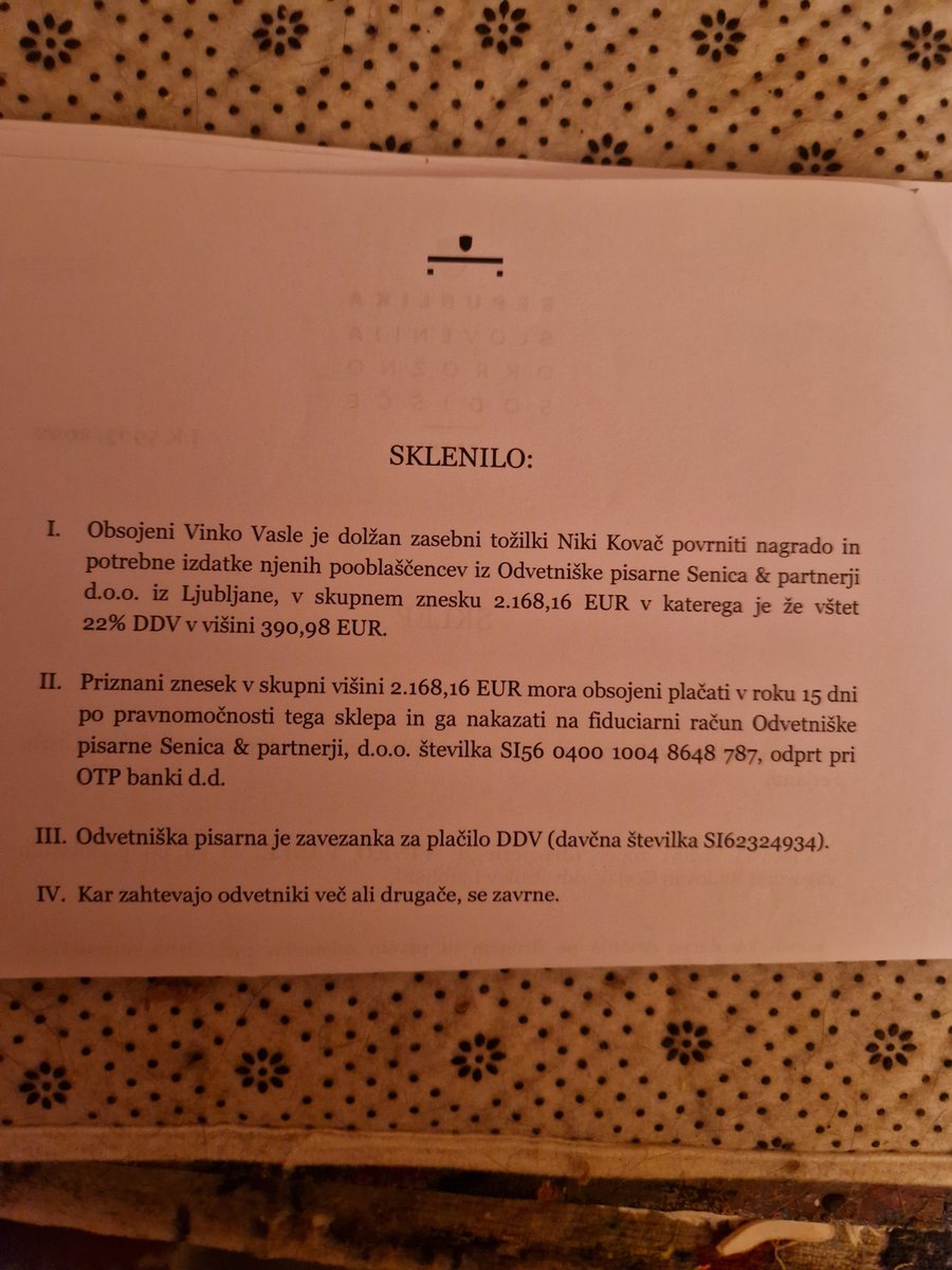 vinkovasle1's tweet photo. In ker ste @Margu501  in @Vlasta50105927  zasejali dvom v moje poštenje, še tole https://t.co/Wr2iDOyLwb
