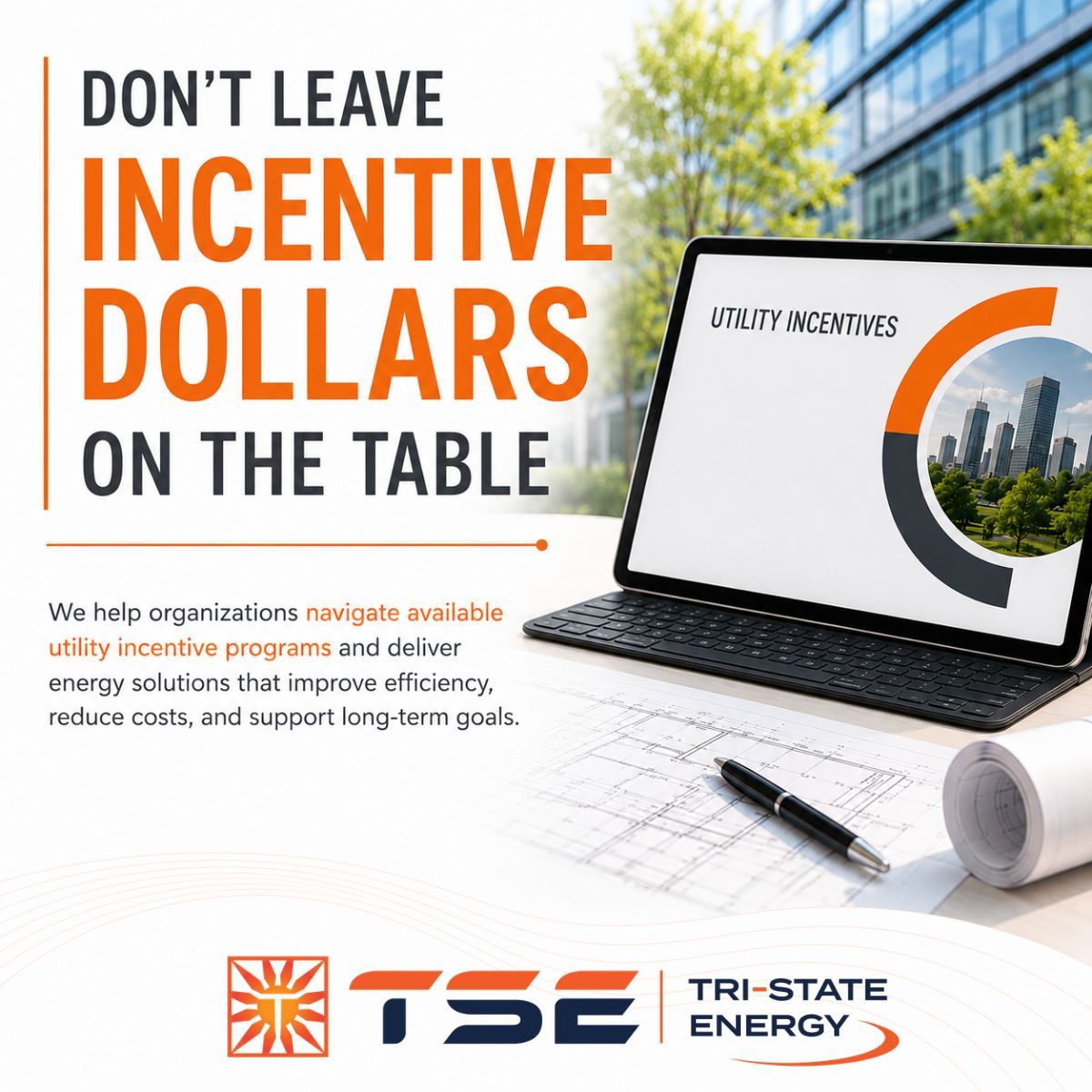 TSLEcom's tweet photo. Utility incentives can dramatically improve the ROI of energy projects, but only if they're identified early. We help organizations maximize available programs while delivering engineering solutions that improve efficiency and long-term performance. #EnergyEfficiency https://t.co/6fAK3kidTW