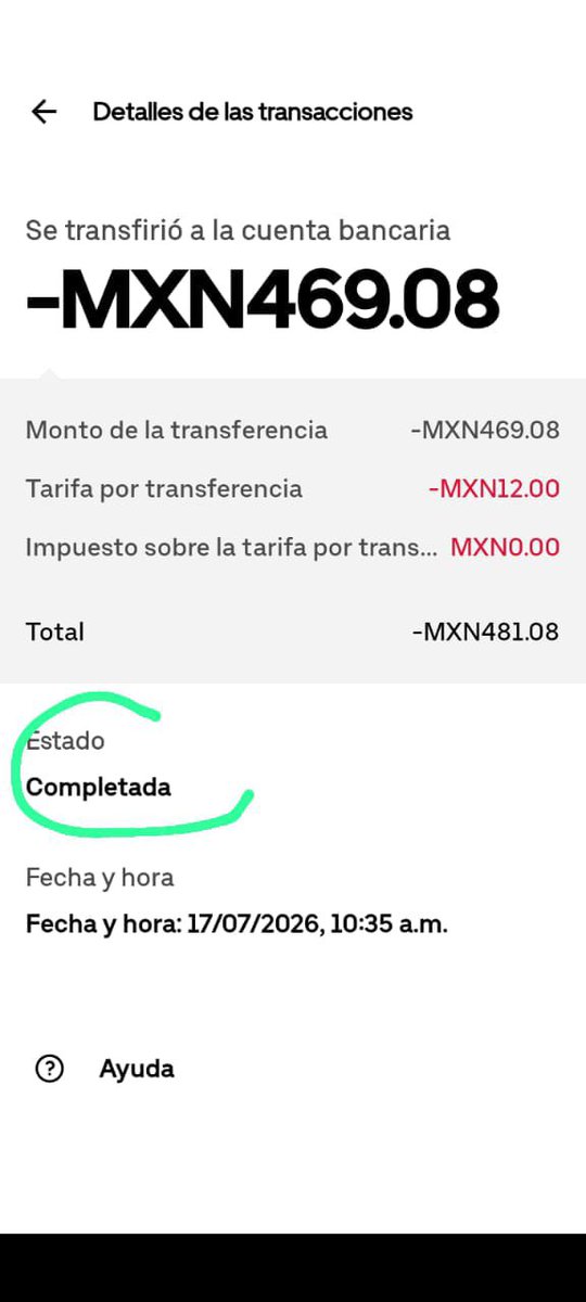 ALV031828's tweet photo. @Lotesolitario @BAztecaAyuda Así estamos mi esposo es Uber me mandó dinero desde las 10:35 y nada https://t.co/g5fgCAkVrZ
