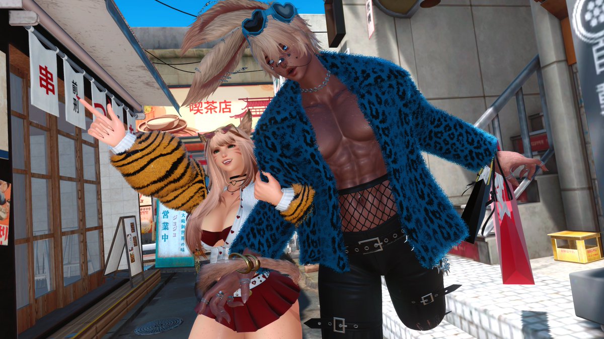 Seraph_Stargaze's tweet photo. Gem offered to dress Seraph up and he agreed...

❤️‍🔥 : "Off to the next shop!" 
🦋 : "T-there's more to buy..?!" https://t.co/PIQPUN9DkK