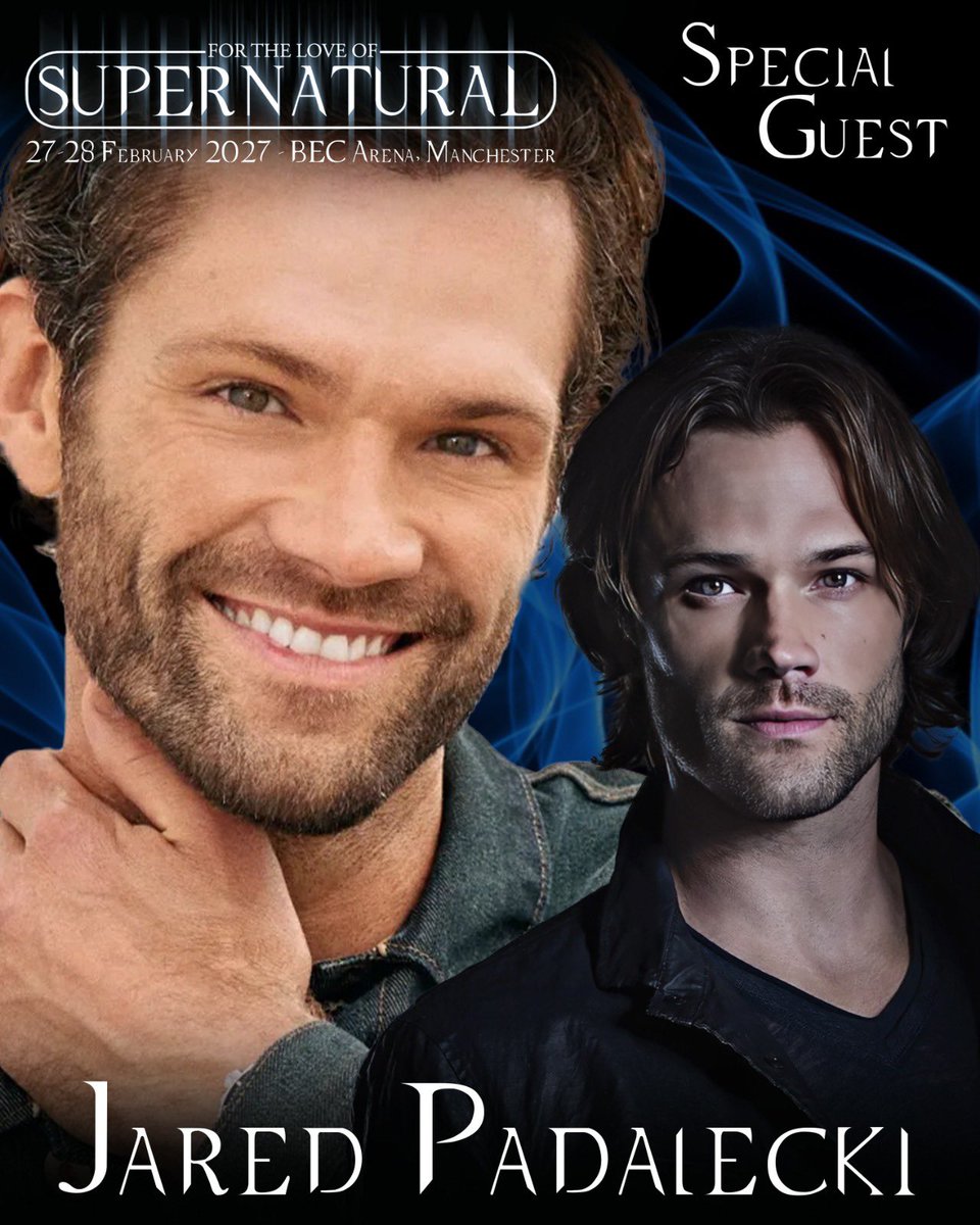 ftlospn's tweet photo. For the Love of Supernatural welcomes Jared Padalecki, known for projects such as Supernatural, Gilmore Girls, Walker, and many more.

Appearing 27-28 February!

Tickets: https://t.co/dwRH260FtU https://t.co/4mL9f4VD88