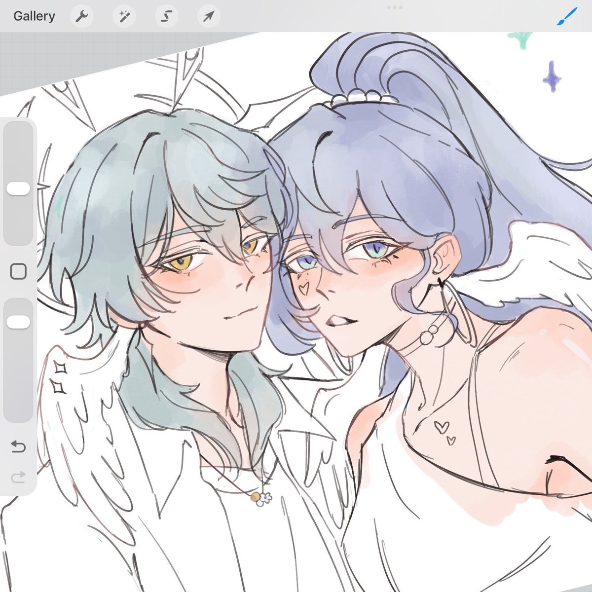 moranxm_'s tweet photo. sketching Sunday and Robin in new outfits
#sundayhsr #RobinSumeretto https://t.co/uYa16mwLCy