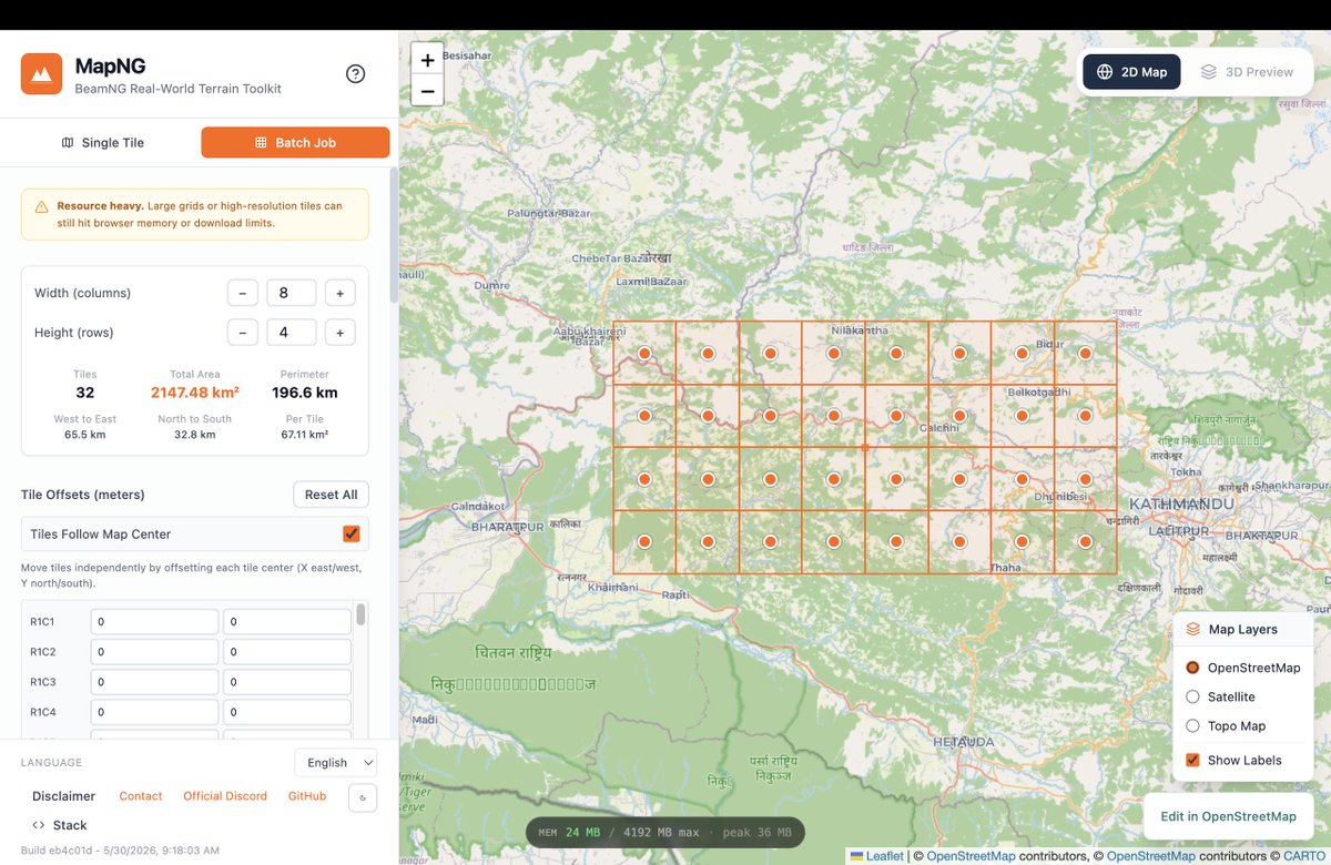 SumoonDev's tweet photo. #LSPPDay47
Today, I
- built 3D geological terrain of Lower Dhading, Nepal
- optimized high-resolution 32 terrain tiles (4×8) into a single optimized dataset of 133MB
- finally tested in 3js
@lftechnology
#60DaysOfLearning2026 #LearningWithLeapfrog
#threejs #reactthreefiber #gis https://t.co/AM7XSUwrPT